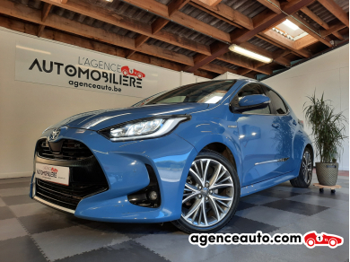 Achat voiture occasion, Auto occasion pas cher | Agence Auto Toyota Yaris 1.5i VVT-i Hybrid E-CVT Elegant 92Ch/ Garantie 02/2026 Bleu Année: 2021 Automatique Essence, Hybride