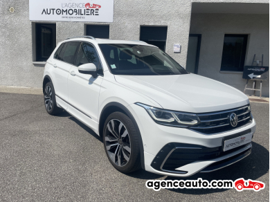 Achat voiture occasion, Auto occasion pas cher | Agence Auto Volkswagen Tiguan 1.4 eHybrid 245ch DSG6 R-Line Exclusive Blanc Année: 2021 Automatique Hybride rechargeable