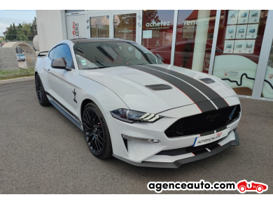 Achat voiture occasion, Auto occasion pas cher | Agence Auto Ford Mustang Fastback 5.0 V8 450ch GT MALUS PAYE (ACC, Caméra, CarPlay) Gris Année: 2018 Automatique Essence