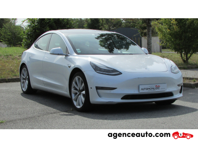 Achat voiture occasion, Auto occasion pas cher | Agence Auto Tesla Model 3 LONG RANGE DUAL MOTOR AWD 75KWH Blanc Année: 2020 Automatique Électrique