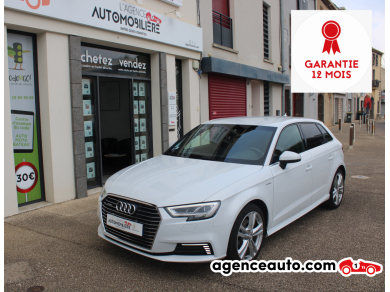 Achat voiture occasion, Auto occasion pas cher | Agence Auto Audi A3 SPORTBACK 1.4 TFSI E-TRON 150CH PHEV S-LINE S-TRONIC BVA (Garantie 12 mois National) Blanc Année: 2017 Automatique Hybride