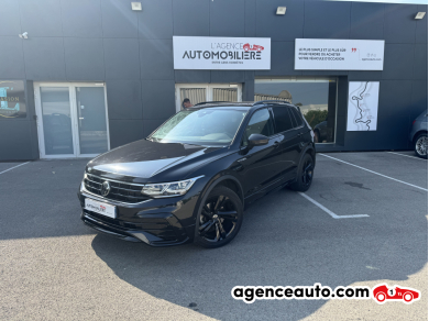 Achat voiture occasion, Auto occasion pas cher | Agence Auto Volkswagen Tiguan II Phase 2 2.0 TDi 4Motion R Line DSG7 150 cv Noir Année: 2021 Automatique Diesel