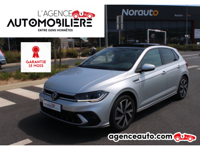 Achat voiture occasion, Auto occasion pas cher | Agence Auto Volkswagen Polo 1.0 TSI 110CH R-LINE DSG BVA ( Toit ouvrant , Caméra de recul , Carplay , Ambiance LED ) Gris Année: 2022 Automatique Essence