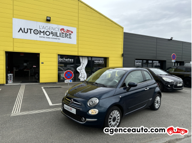 Achat voiture occasion, Auto occasion pas cher | Agence Auto Fiat 500 1.2L 70CV LOUNGE START-STOP Bleu Année: 2018 Manuelle Essence