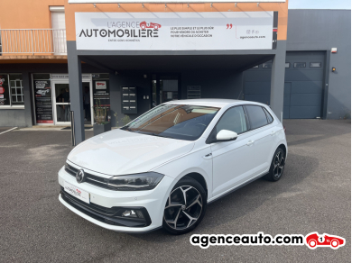 Achat voiture occasion, Auto occasion pas cher | Agence Auto Volkswagen Polo R-Line Carat 1.0 TSI BMT DSG7 116 cv AppleCarPlay/Radar de recul/Avant Blanc Année: 2018 Automatique Essence