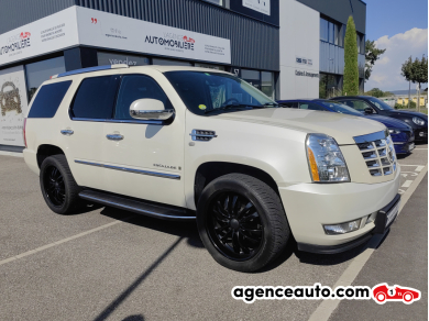 Achat voiture occasion, Auto occasion pas cher | Agence Auto Cadillac Escalade V8 6.2 408 Blanc Année: 2008 Automatique Essence