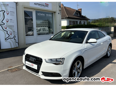 Achat voiture occasion, Auto occasion pas cher | Agence Auto Audi A5 Coupé Quattro Phase 2 2.0 TDi 16V 177 cv Ambiente Blanc Année: 2014 Manuelle Diesel