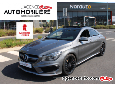 Achat voiture occasion, Auto occasion pas cher | Agence Auto Mercedes Classe CLA COUPE 2.0 45 360CH AMG 4MATIC 7G-DCT BVA ( Toit ouvrant , Caméra de recul , GPS ) Gris Année: 2015 Automatique Essence