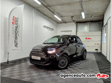 Achat voiture occasion, Auto occasion pas cher | Agence Auto Fiat 500 III 118CH 42KWH ICONE Noir Année: 2021 Automatique Électrique