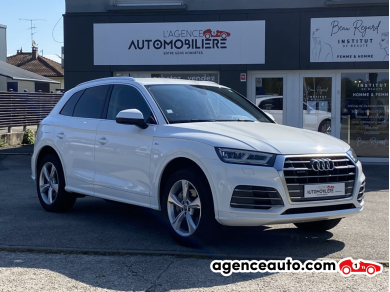 Achat voiture occasion, Auto occasion pas cher | Agence Auto Audi Q5 2.0 TDI 163 S-LINE QUATTRO S TRONIC 7 - SUIVI 100% AUDI Blanc Année: 2018 Automatique Diesel