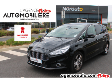 Achat voiture occasion, Auto occasion pas cher | Agence Auto Ford S-Max 2.0 ECOBLUE 150CH TITANIUM 7 PLACES ( Toit panoramique , GPS , Caméra de recul ) Noir Année: 2019 Manuelle Diesel