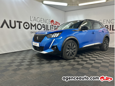 Achat voiture occasion, Auto occasion pas cher | Agence Auto Peugeot 2008 II 1.5 BLUEHDI 130 S&S GT PACK EAT8 (Toit ouvrant, Sièges chauffants) Bleu Année: 2021 Automatique Diesel