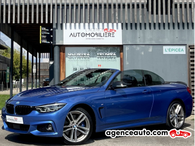 Achat voiture occasion, Auto occasion pas cher | Agence Auto Bmw Série 4 Cabriolet 440i xDrive LCi 3.0 326ch M Sport BVA8 Bleu Année: 2018 Automatique Essence