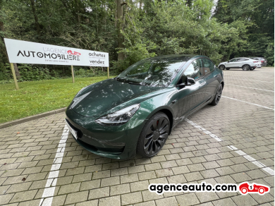 Achat voiture occasion, Auto occasion pas cher | Agence Auto Tesla Model 3 Performance/Dual Motor/534CV/garantie Tesla Vert Année: 2023 Automatique Électrique