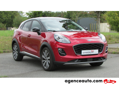 Achat voiture occasion, Auto occasion pas cher | Agence Auto Ford Puma 1,0L 125CH FLEXIFUEL TITANIUM X Rouge Année: 2021 Manuelle Essence