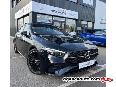 Achat voiture occasion, Auto occasion pas cher | Agence Auto Mercedes Classe A 1.3 200 163 AMG LINE 7G-DCT TOIT PANO "1ère Main" Noir Année: 2023 Automatique Essence