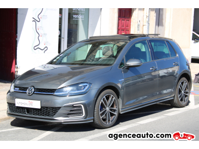 Achat voiture occasion, Auto occasion pas cher | Agence Auto Volkswagen Golf 1.4 TSI GTE 204H 150 PHEV DSG BVA ( Toit ouvrant, Sièges chauffants, CarPlay ... ) Gris Année: 2018 Automatique Hybride