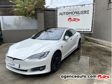 Achat voiture occasion, Auto occasion pas cher | Agence Auto Tesla Model S Dual- Motor long range Blanc Année: 2020 Automatique Électrique