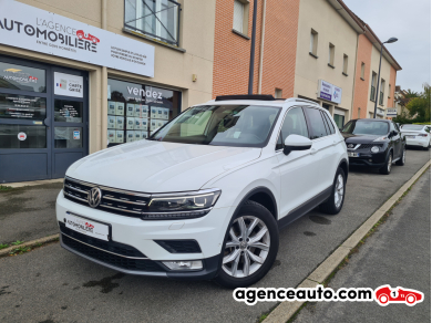 Achat voiture occasion, Auto occasion pas cher | Agence Auto Volkswagen Tiguan TSI 180 CARAT 4MOTION + OPTIONS Blanc Année: 2016 Automatique Essence