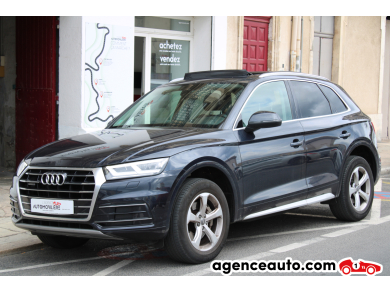 Achat voiture occasion, Auto occasion pas cher | Agence Auto Audi Q5 2.0 40 TDI 190 DESIGN LUXE QUATTRO S-TRONIC BVA (Toit Ouvrant, CarPlay, Caméra de recul,..) Bleu Année: 2019 Automatique Diesel