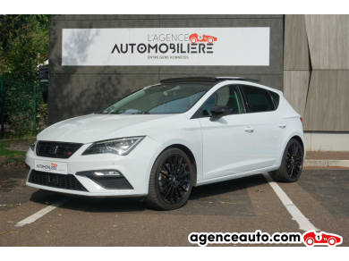 Achat voiture occasion, Auto occasion pas cher | Agence Auto Seat Leon FR 2.0 TFSI 190 ch  DSG7Toit Ouvrant Blanc Année: 2018 Automatique Essence