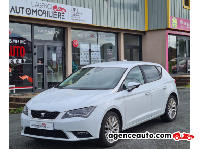 Achat voiture occasion, Auto occasion pas cher | Agence Auto Seat Leon 1.6 TDI 110 CH PREMIUM Blanc Année: 2016 Automatique Diesel