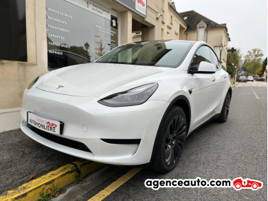 Achat voiture occasion, Auto occasion pas cher | Agence Auto Tesla Model Y 300 STANDARD RWD 60 KWH 2023 Blanc Année : 2023 Automatique Électrique