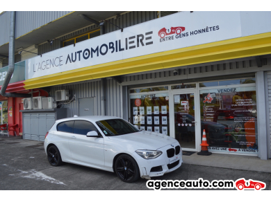 Achat voiture occasion, Auto occasion pas cher | Agence Auto Bmw Série 1 118D 143 M SPORT BVA8 3P Blanc Année : 2015 Automatique Diesel