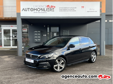 Achat voiture occasion, Auto occasion pas cher | Agence Auto Peugeot 308 1.5 Blue HDi 130cv GT Line - Apple CarPlay/Toit panoramique/Caméra 360°/Radar AV-AR Noir Année : 2019 Manuelle Diesel