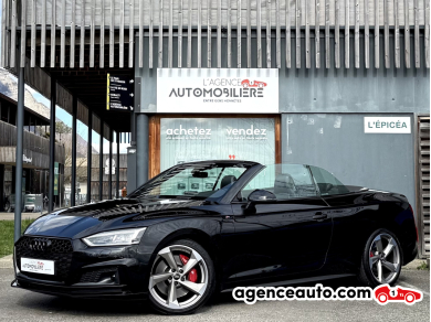 Achat voiture occasion, Auto occasion pas cher | Agence Auto Audi S5 Cabriolet 3.0 TFSi V6 354ch Quattro S-Tronic Noir Année : 2018 Automatique Essence