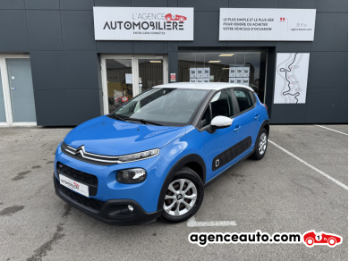 Achat voiture occasion, Auto occasion pas cher | Agence Auto Citroen C3 Puretech 110ch S&S BVM Feel Bleu Année : 2017 Manuelle Essence