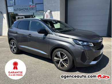 Achat voiture occasion, Auto occasion pas cher | Agence Auto Peugeot 3008 1.6  DE  180 CH  GT EAT8 (Toit ouvrant, Attelage ) Gris Année : 2021 Automatique Essence