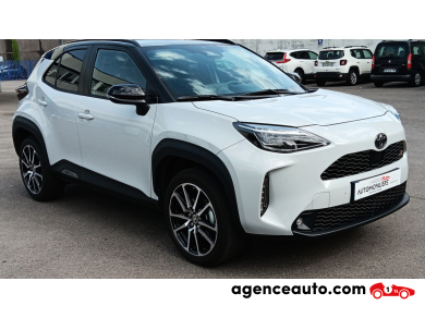 Achat voiture occasion, Auto occasion pas cher | Agence Auto Toyota Yaris Cross Gr 1.5 HSD 130 Hybrid E-CVT 1°Main Blanc Année : 2024 Automatique Hybride