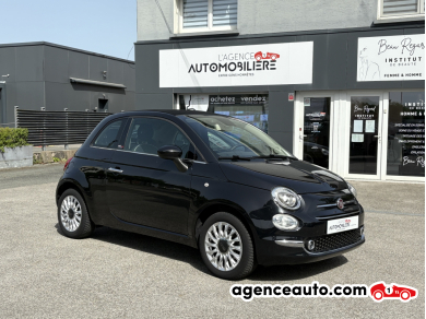 Achat voiture occasion, Auto occasion pas cher | Agence Auto Fiat 500C 1.2 69 CH ECO PACK LOUNGE - Noir Année : 2019 Manuelle Essence