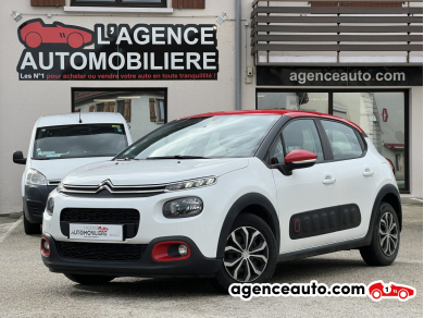 Achat voiture occasion, Auto occasion pas cher | Agence Auto Citroen C3 1.5 Bluehdi 100ch BVM Blanc Année : 2018 Manuelle Diesel