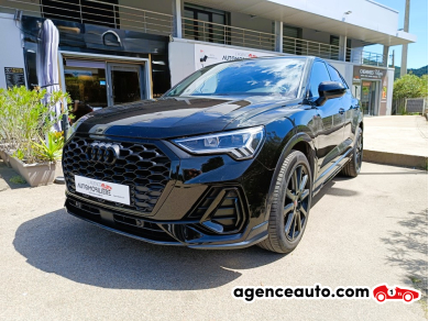 Achat voiture occasion, Auto occasion pas cher | Agence Auto Audi Q3 Sportback SPORTBACK 1.5 35 TFSI 150 HYBRID MHEV S-LINE S-TRONIC BVA Noir Année : 2020 Automatique Hybride