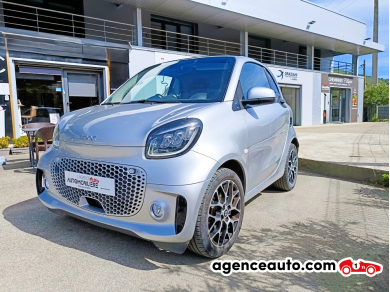 Achat voiture occasion, Auto occasion pas cher | Agence Auto Smart For Two Fortwo Coupe EQ 82ch prime Gris Année : 2021 Automatique Électrique
