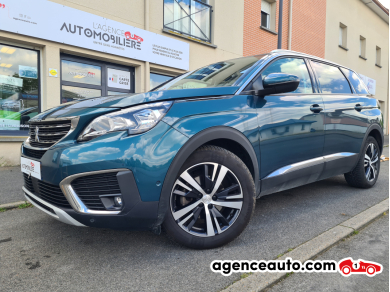 Achat voiture occasion, Auto occasion pas cher | Agence Auto Peugeot 5008 II 1.5 BLUEHDI 130 S&S ALLURE BUSINESS EAT8 Vert Année : 2019 Automatique Diesel