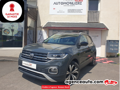 Achat voiture occasion, Auto occasion pas cher | Agence Auto Volkswagen T-Cross 1.0 TSI 110 S&S CARAT DSG7 Gris Année : 2021 Automatique Essence