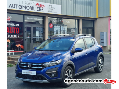 Achat voiture occasion, Auto occasion pas cher | Agence Auto Dacia Sandero STEPWAY 1.0 TCE 90 CH CONFORT Bleu Année : 2022 Manuelle Essence