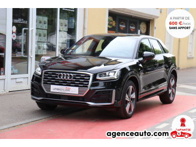 Achat voiture occasion, Auto occasion pas cher | Agence Auto Audi Q2 30 TDI 116 S-Line + S-Tronic7 (Virtual, CarPlay, Caméra, Hayon électrique) Noir Année : 2020 Automatique Diesel