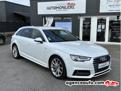 Achat voiture occasion, Auto occasion pas cher | Agence Auto Audi A4 Avant 3.0 V6 TDI 218 ch DESIGN LUXE S TRONIC 7 - Pack S LINE EXT Blanc Année : 2016 Automatique Diesel