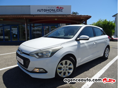 Achat voiture occasion, Auto occasion pas cher | Agence Auto Hyundai i20 II 1.2 84 INTUITIVE Blanc Année : 2015 Manuelle Essence