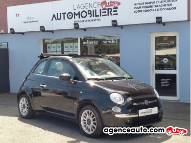 Achat voiture occasion, Auto occasion pas cher | Agence Auto Fiat 500C CABRIOLET LOUNGE S/S 69ch BVA Noir Année : 2010 Automatique Essence