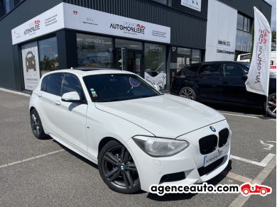 Achat voiture occasion, Auto occasion pas cher | Agence Auto Bmw Série 1 F20 118D 2.0D M-SPORT 143CV BVA8 - GARANTIE 12 MOIS Blanc Année : 2014 Automatique Diesel