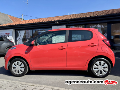 Achat voiture occasion, Auto occasion pas cher | Agence Auto Citroen C1 II 1.0 VTI 68 FEEL 5P CLIM Rouge Année : 2014 Manuelle Essence