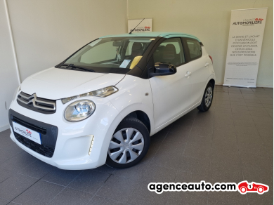 Achat voiture occasion, Auto occasion pas cher | Agence Auto Citroen C1 II 1.0 VTI 72 MILLENIUM 5P Blanc Année : 2019 Manuelle Essence