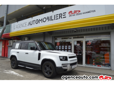 Achat voiture occasion, Auto occasion pas cher | Agence Auto Land Rover Defender Defender 110 2.0 D200 décembre Blanc Année : 2020 Automatique Diesel