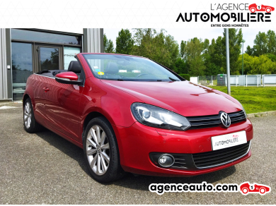 Achat voiture occasion, Auto occasion pas cher | Agence Auto Volkswagen Golf Cabriolet VI 2.0 TDi FAP BlueMotion 140 cv BVM6 Rouge Année : 2012 Manuelle Diesel