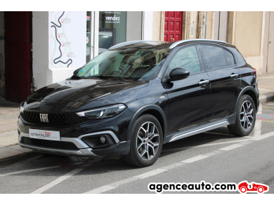 Achat voiture occasion, Auto occasion pas cher | Agence Auto Fiat Tipo CROSS 1.6 MJT 130 PLUS START-STOP (Caméra de recul, CarPlay...) Noir Année : 2022 Automatique Diesel